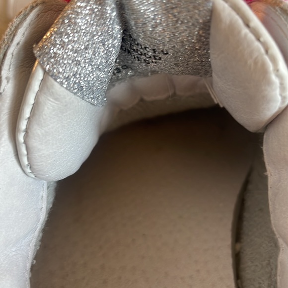 MLN Leather Sneakers Pink Star Sneakers Size 9 - Picture 7 of 9